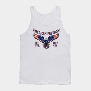 american freedom est 1776 4th july Tank Top